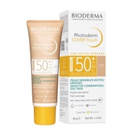 Bioderma Photoderm Cover Touch Mineral Sunscreen SPF50+ (Light) 40ml. ไบโอเดอร์มา โฟโตเดิร์ม คัฟเวอร