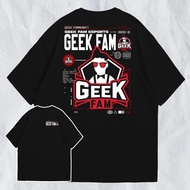 Tshirt Kaos Geek Fam Esport Indonesia Streetwear New Series Combed 30s Indonesian Esport Shirt/ Indo