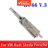 For VW Audi Porsche Lishi 2-in-1 HU66 v.3 Decoder Car Door Open tool Locksmiths tool Alat Pembuka Pi