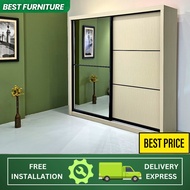 Mirror Sliding Wardrobe~Anti Jump~6x8ft/8x8ft~