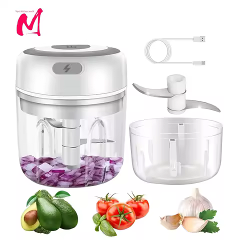 Electric Kitchen Food Chopper Mini Garlic Masher crusher USB Portable Meat Grinder Vegetable Chopper