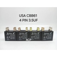 USA CBB61 4 PIN FAN CAPACITOR MOTOR AIRCOND (3.5UF)