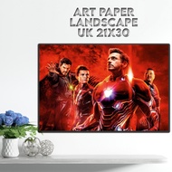 "AVENGERS TEAM" art paper poster size 21x30 includes lamination