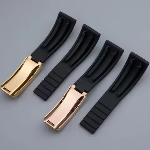 For Rolex Strap GMT OYSTERFLEX Daytona Submariner Yacht-Master Wristband 20mm 21mm Soft rubber Rubbe