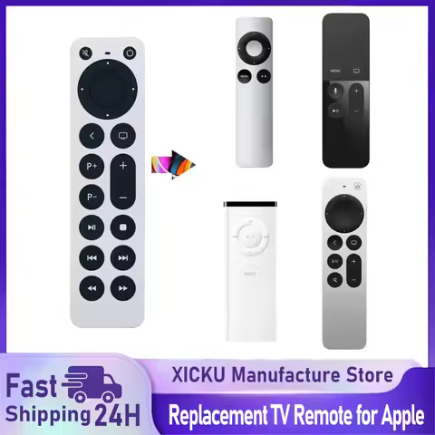 Replacement TV Remote for Apple TV 4K/Gen 1 2 3 4/ HD A2843 A2737 A2169 A1842 A1625 A1427 A1469 A137