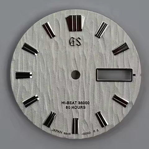 28.5mm NH36 dial new model GS mechanical watch without luminous markings GS logo dual calendar for S