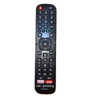 Remote control LED flat screen TV Hisense Hisense ad EPG Netflix YouTube