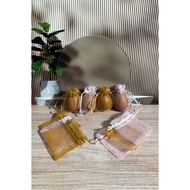 (100pcs) Egg Souvenir Tile Bags measuring 8x8cm. For Ramadan, Weddings and other custom events