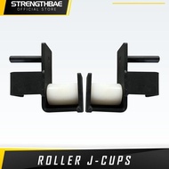 [Ready] Roller J-Cups Strengthbae - J-Hook Spin Untuk Power Rack Bench