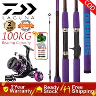 DAIWA Reel Spinning Rod Fishing Set Combo Reel Joran Pancing 1 Set Reel BC Surf Reel Jigging Pantai