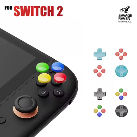 Savage Raven by Skull & Co. D-Pad Button Cap Set for Nintendo Switch 2 NSW2 Game Console