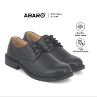 Kasut pejabat kasut uniform Abaro Men's formal shoe black 731L3