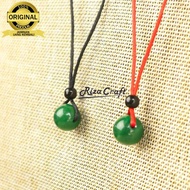 Terlaris Kalung Kesehatan Couple Pasangan Batu Akik GIOK ASLI Alam Natural untuk Pria Wanita Cowok C