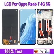 AMOLED LCD Display For OPPO Reno 7 4G CPH2363 Reno7 5G CPH2371 LCD CPH2363 Display Screen Frame Touc