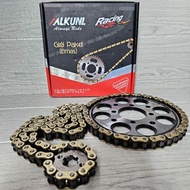 GIR PAKET VIXION NEW SATRIA FU FI REVO ABSOLUTE CB150R MODEL SSS SILVER RANTAI EMAS SEMUA MOTOR GEA