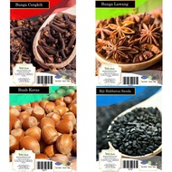 100g Bunga Cengkih/ Bunga Lawang/ Buah Keras / Biji Habbastus Sauda / Chia Seed / Biji Sawi / Bay Le