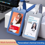 TONFASHION ID Card Holder, Waterproof Hard Plastic Badge Holder,  with Lanyard Card Holder for ID Na