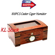 2022 Hot Selling Large Capacity 100PCS Cedar Cigar Humidor Wooden Cigar Cabinet Humidor