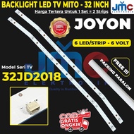 premium Backlight Tv Led 32 inch Joyon 32jd2018 Lampu bl 6 mata