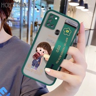 (มีสายรัดข้อมือ) Hontinga เคสมือถือ เคสโทรศัพท์ เคส Samsung Galaxy A10S A20S A21S A31 A51 A71 Case การ์ตูนน่ารักน่ารักสาวกันกระแทก ฝาหลังเลนส์ตัวปกป้องกล้องถ่ายรูปโปร่