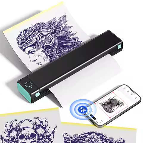 Phomemo Bluetooth Tattoo Stencil Printer, Wireless M08F Tattoo Machine with 10pcs Free Transfer Pape