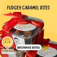 SundaysPh Fudgy Caramel Brownie Bites, Fudgy Matcha Bites, Salted Cream Cheese Bites(1 tub,10 bites)