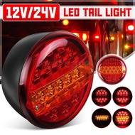 12V/24V LED Tail Rear Round Hambuger Light Indicator Lamp Truck Trailer Caravan car accessories