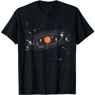Children's T-Shirt Solar System Shirt Planets &amp; Orbit Educational Astrology T-Shirt