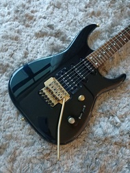 Grover Jackson Soloist GJ-55S Made in Japan Black Floyd Rose HSS 24 Frets Electric Guitar (Preloved)