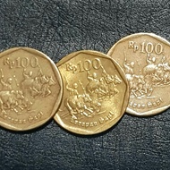 Koleksi uang koin 100 rupiah (Edisi Karapan Sapi); Tahun 1997, 1998