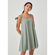 Basia tie shoulder dress