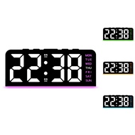 Ambient Light Innovative LED Large Character Digital Clock Date Desk Clock Multifunctional Digital A