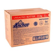 big sale Anchor Unsalted Butter 25kg kemasan asli mentega Anchor