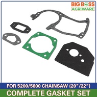 BBA Complete Overhaul Gasket Set for 5200 (52cc) / 5800 (58cc) Chainsaw