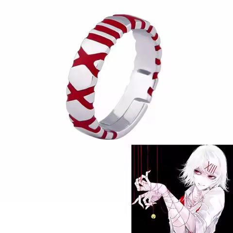 Hot Anime Tokyo Ghoul Cos JUZO SUZUYA REI Boy Adjustable Accessories for Women Men Cosplay Jewelry A