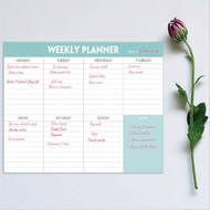 Weekly Planner Notepad To Do List Pad With 50 Tear Off Sheets,Weekly Calendar Desk Pad For Home & Of