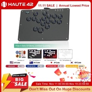 Haute42 FightStick Joystick Arcade Hitbox Button Rim Leverless Controller For PC/PS4/PS5/Switch Cont