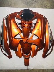 ชุดสีwave125iไฟเลี้ยวบังลมสีส้มแก้ว (w125i เก่า) เฟรมเวฟ125iเก่า เฟรม125sบังลมไฟเลี้ยวบังลม แฟริ่ง12
