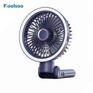 [Koolsoo] USB Re Energizable Grip Fan 5000 mAh Foldable Grip Fan Beige 6inch 5000mah