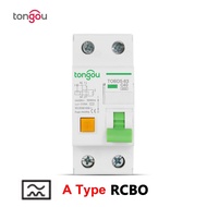 Type A RCBO 6KA 1P+N 16A 25A 32A 40A Electromechanical Residual Circuit Breaker With Over And Leakage Protection