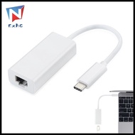 ExhGHigh quality USB-C/TYPE-C to RJ45 Ethernet LAN Internet Cable Adapter for MACBook & TypeC Dev