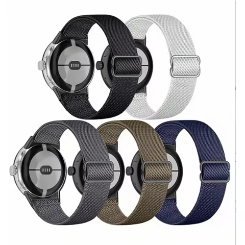 Stretchy Nylon Strap For Google Pixel Watch Band Adjustable Soft Replacement Bracelet Wristband for 