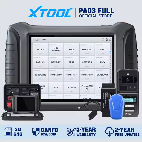 XTOOL X100 PAD3 Full Sets IMMO Key Programmer Diagnostic Tools KC501 KC100 SK1 KS01 M822 Key Fob Pro