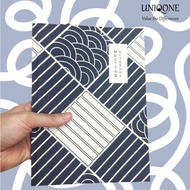 Meeting notebook - Meeting notebook for office workers 120 pages A5 Japanese cotton pattern cover