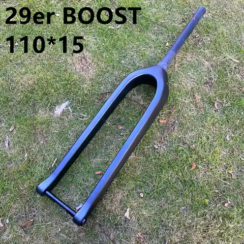 Carbon 29er Boost Fork 15x110mm Thru Axle Tapered 29inch Mountain Bike Rigid Forks 29er MTB Carbon F