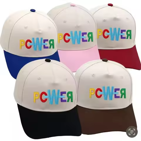 KPOP Bigbang G-DRAGON POWER Printing Baseball Hat Letter Embroidered Canvas Baseball Hat Boys Girls 