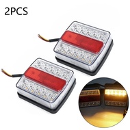 2Pcs Rear LED Submersible Trailer Tail Lights Kit Boat Marker Trunk Waterproof RVs Campers Tail Lamp
