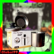 Oil Filter Cup Cooking Oil Filter Container Stainless Steel Cooking Oil Filter/