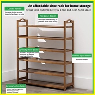 ◊ ⊕ ❈ Mr.Bamboo Shoe Rack Organizer Bamboo Shoe Storage 2/3/4/5/6Layers Rack for Home Furniture