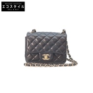 香奈兒 No. 29 A35200 黑色羊皮金色五金迷你絎縫包 17 [二手]